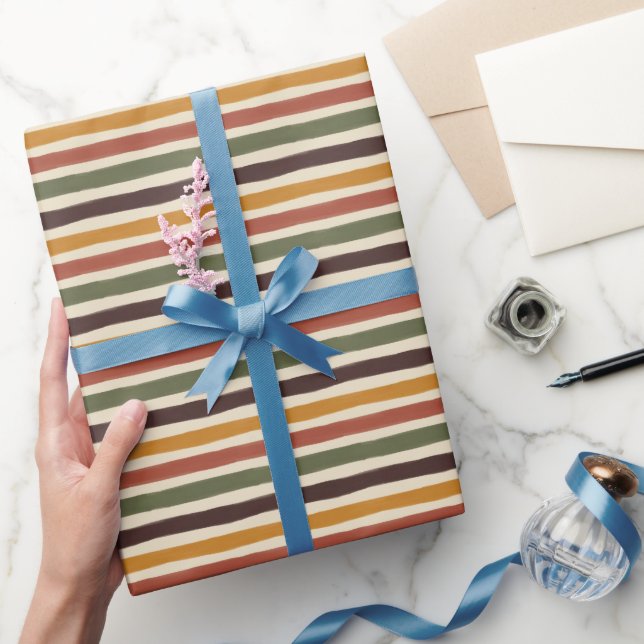 Vintage-Streifen Geschenkpapier (Schenken)