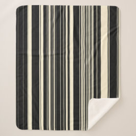 Vintage Streifen Sherpadecke