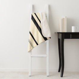 Vintage Streifen Sherpadecke