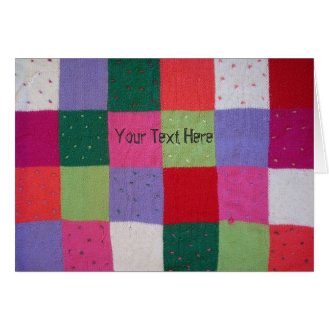 Vintage Strickarbeit (Vorderseite (Horizontal))