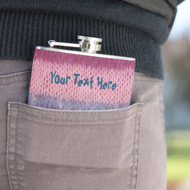 Vintage Strickmuster Flachmann (Beispiel)