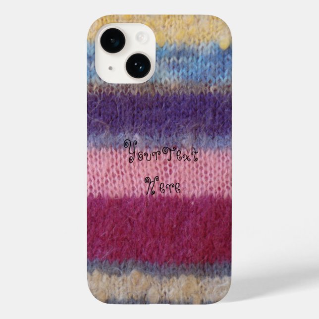 Vintage Strickspass Case-Mate iPhone Hülle (Rückseite)