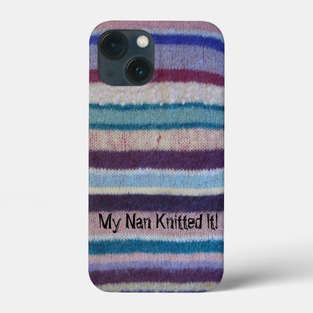 Vintage Strickspuren Case-Mate iPhone Hülle (Rückseite)