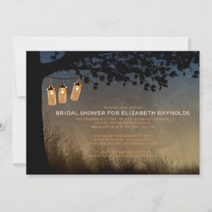 Vintage String Lights Bridal Dusche Einladungen
