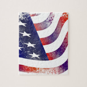 Vintage Style Amerikanische Flagge
