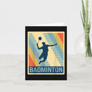 Vintage Style Badminton T-Shirt  Karte