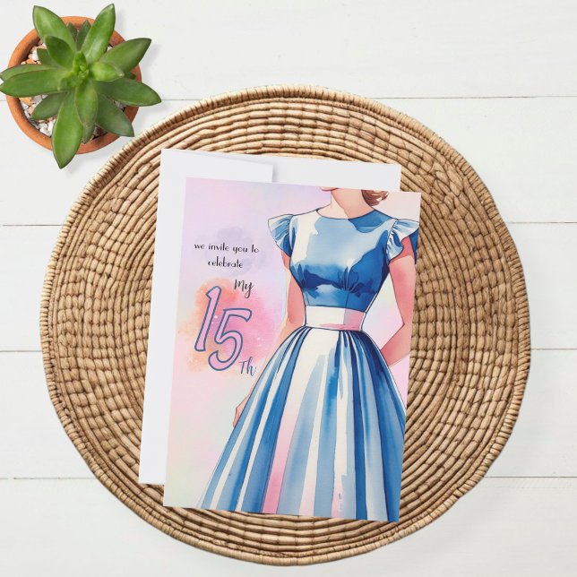 Vintage Style Birthday Invitation Card Einladung (Von Creator hochgeladen)