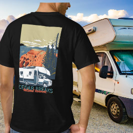 Vintage Style Cedar Breaks National Monument Road  T-Shirt