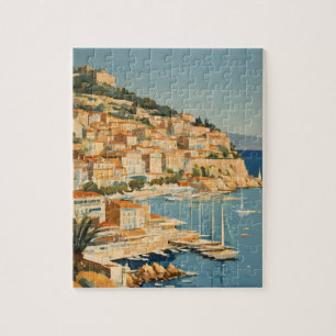 Vintage Style Côte d'Azur Französisches Reise-Gemä