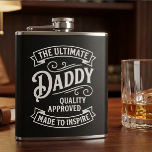 Vintage Style Daddy Approved-Flasche Flachmann
