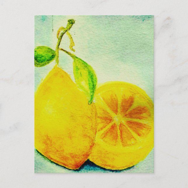 Vintage Style Lemons Postkarte (Vorderseite)