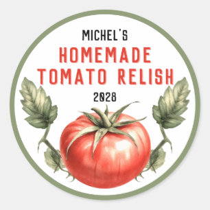 Vintage style maison tomato Relish étiquette