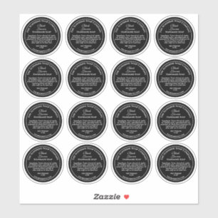 Vintage style noir avec blanc texte étiquette 1,75