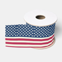 Vintage Style Patriotische Amerikanische Flagge Ripsband