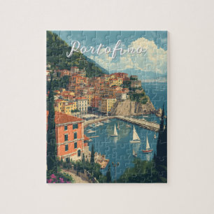 Vintage Style Portofino Genova Italien