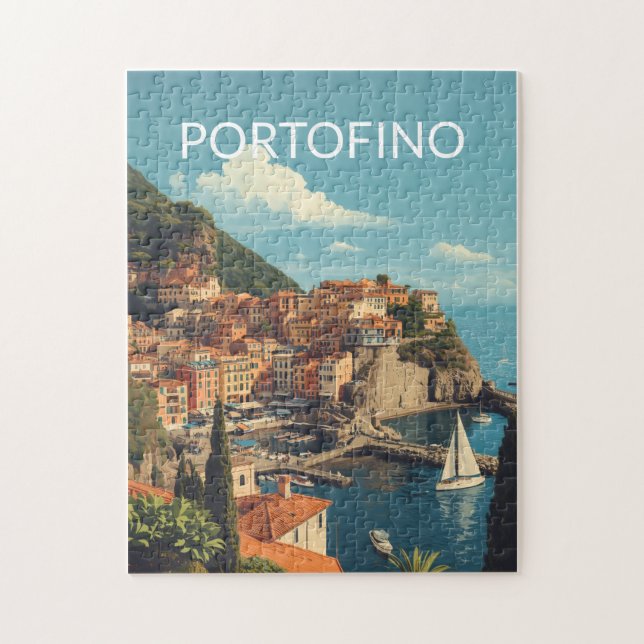 Vintage Style Portofino Genova Italy (Vertikal)
