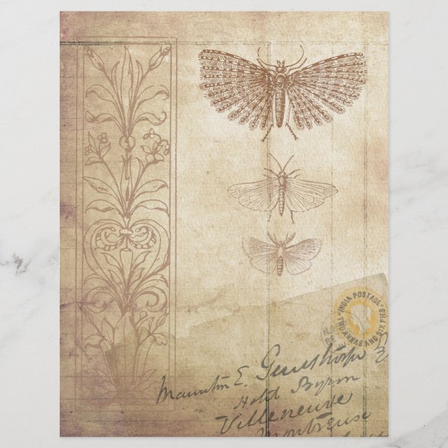 Vintage-Style-Schrappbuch-Ephemera (Vorderseite)