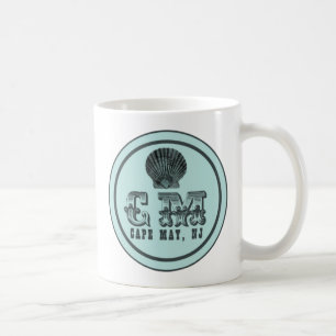 Vintage Style Strand Cape May NJ Tag Tasse