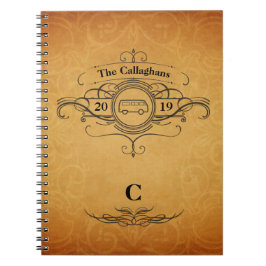 Vintage Style Van Travel Journal Notizblock