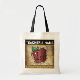 Vintage Styling-Steine für den 1. Schullehrer Tragetasche