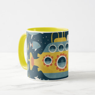 vintage submarine mug tasse