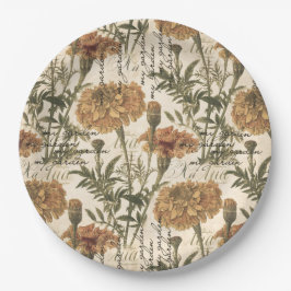 Vintage Summen Papier Teller 9"