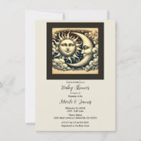 Vintage Sun & Moon Babydusche