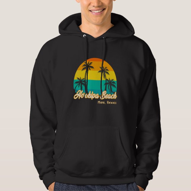 Vintage Sunset Ho'okipa Beach Hawaii Summer Vacati Hoodie (Vorderseite)