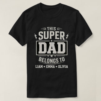 Vintage Super-Daddy gehört den Söhnen T-Shirt