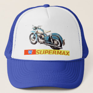 "Vintage SUPERMAX Anzeige des Motorrad-1953-NSU " Truckerkappe