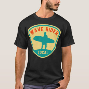 Vintage-Surf-Aufkleber Wave Rider Kalifornien Surf T-Shirt