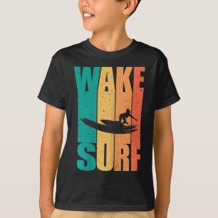 Vintage-Surfboard-Wake-Surfen-Surfer T-Shirt
