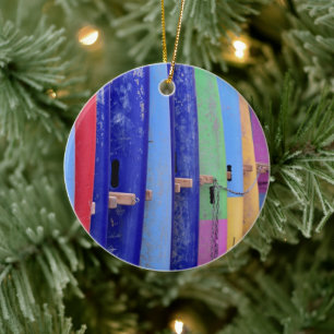 Vintage Surfboards Keramik Ornament