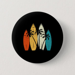 Vintage-Surfbrett-Strand-Surf-Surfer-Welle-Surfen  Button