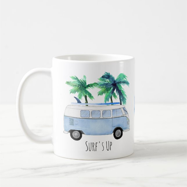 Vintage Surfbretter im Retro-Look Kaffeetasse (Links)