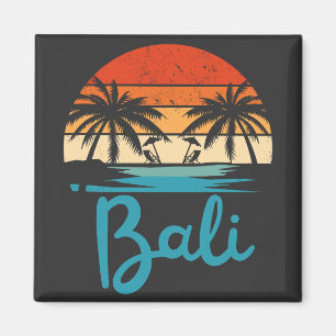 Vintage-Surfen Bali Strand Indonesien Magnet