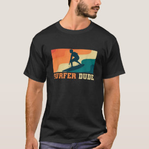 Vintage Surfer Dude Surfing T-Shirt