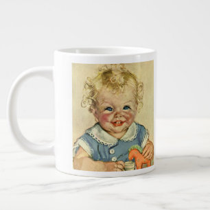 Vintage süße blonde skandinavische Kinder mit Lock Jumbo-Tasse