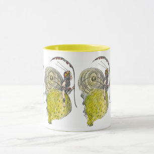 Vintage Süße Fantasy Schmetterlingsfee mit Flügeln Tasse