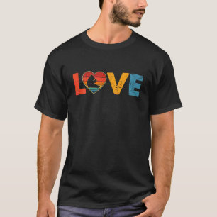 Vintage Süße Liebe Panda Bär Liebhaber Tiere Valen T-Shirt