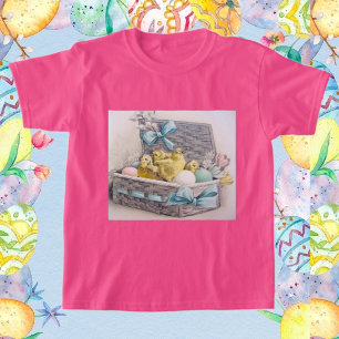 Vintage Süße Tier-Ostern T-Shirt