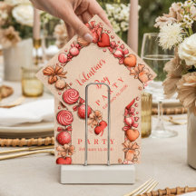 Vintage-Süßigkeiten-Herzen Valentins-Party
