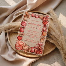 Vintage-Süßigkeiten-Herzen Valentinstag-Party
