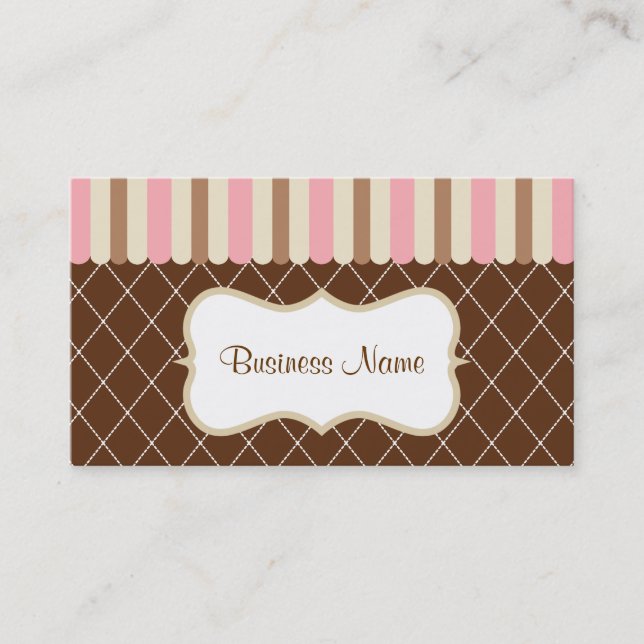Vintage Sweet Business Card Visitenkarte (Vorderseite)