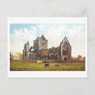 Vintage Sweetheart Abbey, Dumfries, Schottland Postkarte