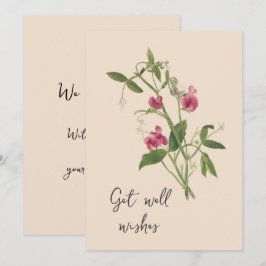 Vintage Sweetpea-Blume werden gut Karte