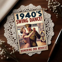 Vintage Swing Dance Hommage an den Militärdienst