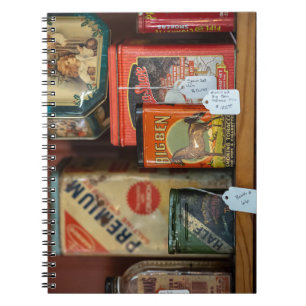 Vintage Tabakzinnsammlung Notizblock