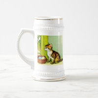 Vintage Tabby Cat Illustration