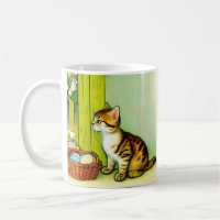 Vintage Tabby Cat Illustration